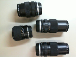 Set of 4 lenses for Olympus camera, second hand