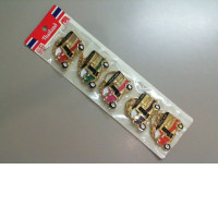 Pack of 5 keychains, Thailand Tuk Tuk
