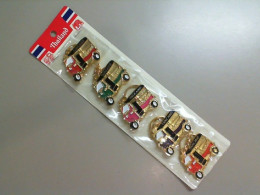 Pack of 5 keychains, Thailand Tuk Tuk