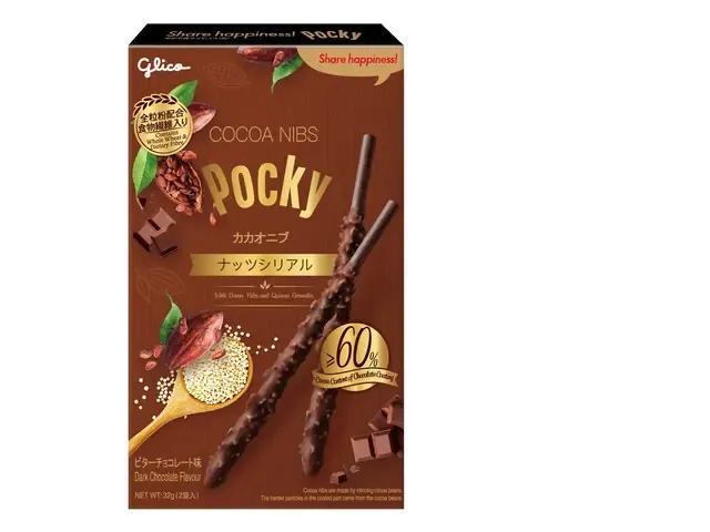 Glico Cocoa Nibs Pocky Dark Chocolate Biscuit Stick Glico Cocoa Nibs Pocky Dark Chocolate Biscuit Stick