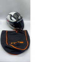 White motorcilcle helmet