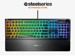USED SteelSeries Apex 3 RGB Gaming Keyboard 