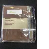 muji compact notebook a7/brown/88 sheet