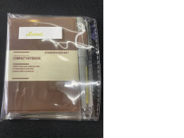 muji compact notebook a7/brown/88 sheet