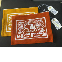 Set of 2 Elephant pattern zippered storage bag 