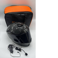 Motorcycle helmet with case