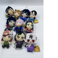 Set of 10 keychain plush toys