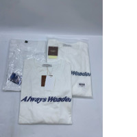 Set of 3 White short-sleeved round neck T-shirt 