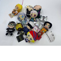 Set of plush keychains