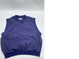 Blue V-neck sleeveless shirt