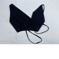 Women's black strapless top