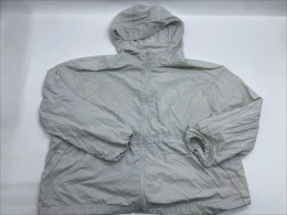 Mint green long sleeve hooded windbreaker