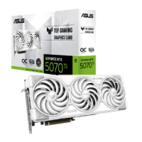 VGA ASUS GEFORCE RTX 5070 TI TUF O16G GAMING WHITE - 16GB GDDR7