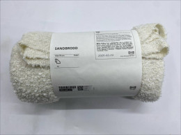 IKEA SANDBRODD Off White Throw