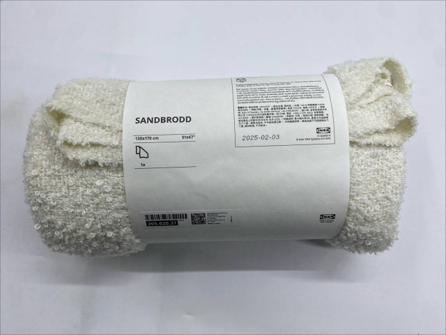IKEA SANDBRODD Off White Throw IKEA SANDBRODD Off White Throw