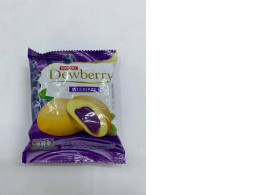 Dewberry Puff Cake with Blueberry Cream Filling