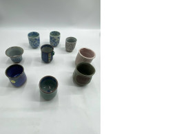 Set of 9 Tall Japanese teacup Set of 9 Tall Japanese teacup