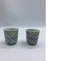 Set of 2 Glass, tall Japanese tea glass