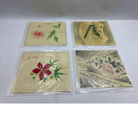 Set of 4 Tateo Suzuki Shikishi, Japanese artist, picture frame