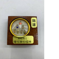 Japanese Rice Grain 7 God Dolls Netsuke Hand Painted Lucky Japanese Rice Grain 7 God Dolls Netsuke Hand Painted Lucky