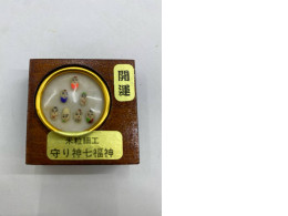 Japanese Rice Grain 7 God Dolls Netsuke Hand Painted Lucky Japanese Rice Grain 7 God Dolls Netsuke Hand Painted Lucky