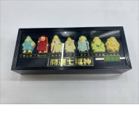 Japanese Kokeshi Miniature Netsuke 7 God Fortune Good Lucky 