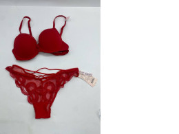 Red bra and red women's panties