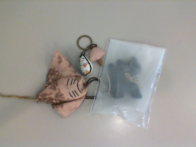 Set of 3 keychains, fabric Set of 3 keychains, fabric