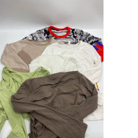 Set of 6 Women's long-sleeved round neck T-shirt