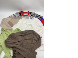 Set of 6 Women's long-sleeved round neck T-shirt