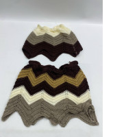 Set of 2 Women's cropped knitted tube top 