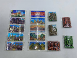 Set of Cambodia souvenir fridge magnet 
