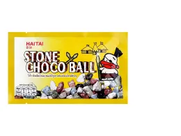 Hai Tai Stone Chocolate Ball, cocoa pebble-shaped snack, 40 g.