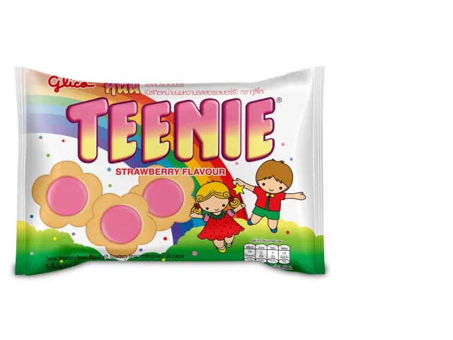 Glico Teenie Strawberry Flavour 45G. Glico Teenie Strawberry Flavour 45G.