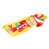 Yupi Dippy Fries (Instant Gelatin with Pineapple Flavor and Strawberry Sauce) 22.5 g.