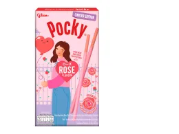 Glico Pocky Rose, Rose and Raspberry Flavor, 31 g.