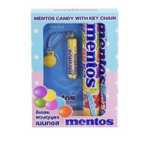 Mentos Mint and Rainbow Mini Keychain Candy 74g Mentos Mint and Rainbow Mini Keychain Candy 74g