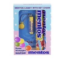 Mentos Mint and Rainbow Mini Keychain Candy 74g Mentos Mint and Rainbow Mini Keychain Candy 74g