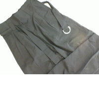 Black women's trousers with a belt