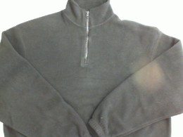 Black warm sweater with a zipper