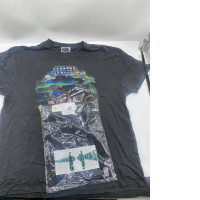 Set of 2 Black short-sleeved round neck T-shirt 