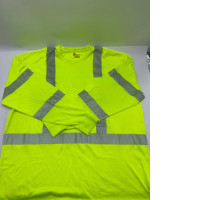 Kishigo Class 3 Premium Black Series long sleeve high-visibility safety T-shirt in lime yellow. Kishigo Class 3 Premium Black Series long sleeve high-visibility safety T-shirt in lime yellow.
