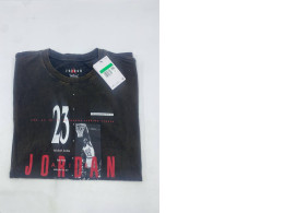 Jordan Reissue Graphic Short Sleeve Crew t-shirt in black cotton. 