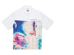 Billionaire Boys Club Men's Egyptian Nights Woven Knit shirt in white