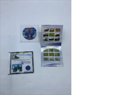 Set of souvenirs from disks and photo from diving