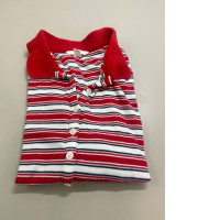 Women's striped polo shirt