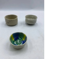 Set of 3 Glass, Japanese soup bowl 