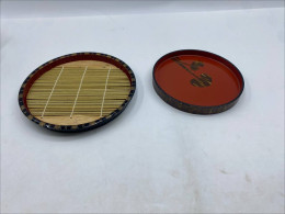 Set of 2 Japanese wooden tray Set of 2 Japanese wooden tray