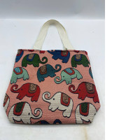 Elephant pattern cloth bag