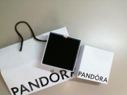 Set of empty Pandora box and paper bag